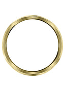 Yellow Gold Carved Diamond Cut Mens Wedding Band | Satin Finish (Greyson)