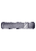 Carved Diamond Cut Mens Wedding Band | Satin Finish (Juan)