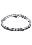 Mens Black Diamond Tennis Bracelet