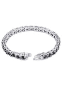 Mens Black Diamond Tennis Bracelet