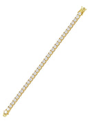 Mens Diamond Gold Tennis Bracelet