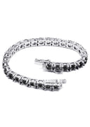 Mens Black Diamond Tennis Bracelet