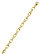 Gold Plated Iced Out Hermes Bracelet
