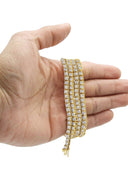 Mens Diamond Gold Tennis Chain
