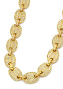 Gold Plated Iced Out Gucci Chain