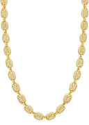 Gold Plated Iced Out Gucci Chain