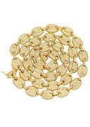 Gold Plated Iced Out Gucci Chain