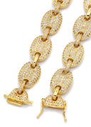 Gold Plated Iced Out Gucci Chain