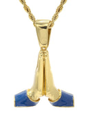 Mens Gold Plated Rope Chain & Emoji Pendant | Appx. 22.2 Grams