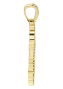 Mens Gold Plated Jesus Head Pendant | 6.6 Grams