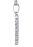 White Gold Plated Cuban Link Chain & Dog Tag Pendant | Appx. 40.2 Grams