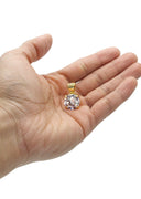 Mens Gold Plated Cubic Zirconia Pendant | 8.3 Grams