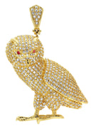 Mens Gold Plated Owl Pendant | 16.8 Grams