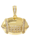 Mens Gold Plated Football Pendant | 7.3 Grams