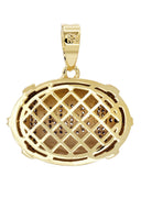 Mens Gold Plated Football Pendant | 7.3 Grams