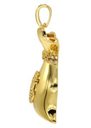 Mens Gold Plated Money Bag Pendant | 11.9 Grams