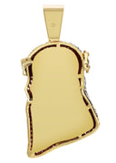 Mens Gold Plated Jesus Head Pendant | 80 Grams