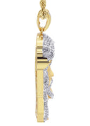 Mens Gold Plated Rope Chain & Jesus Piece Chain | Appx. 42.4 Grams