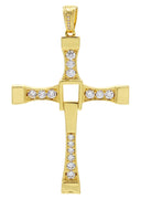 Mens Gold Plated Cross Pendant | 18.7 Grams