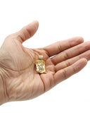 Mens Gold Plated Jesus Head Pendant | 12.1 Grams