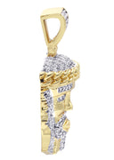 Mens Gold Plated Jesus Head Pendant | 14.7 Grams