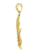 Mens Gold Plated Marihuana Leaf Pendant | 9.4 Grams