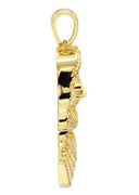 Mens Gold Plated Jesus Head Pendant | 14.1 Grams