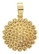 Mens Gold Plated Dog Tag Pendant | 25 Grams