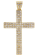 Mens Gold Plated Cross Pendant | 11.9 Grams