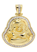 Mens Gold Plated Buddha Pendant | 10 Grams