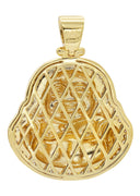 Mens Gold Plated Buddha Pendant | 10 Grams
