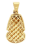 Mens Gold Plated Pharaoh Pendant | 8 Grams