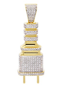 Mens Gold Plated Plug Pendant | 11.8 Grams