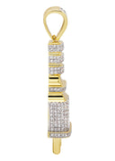 Mens Gold Plated Plug Pendant | 11.8 Grams