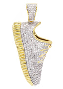 Mens Gold Plated Sneaker Pendant | 22.9 Grams
