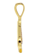 Mens Gold Plated Ace of Spades Pendant | 7.9 Grams
