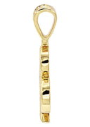 Mens Gold Plated Clover Pendant | 10.8 Grams