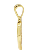 Mens Gold Plated Heart Pendant | 11.5 Grams