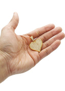 Mens Gold Plated Heart Pendant | 11.5 Grams