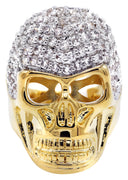 Gold Plated Skull Ring | 16 Grams