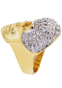 Gold Plated Skull Ring | 16 Grams