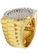 Mens Gold Plated Pinky Ring | 19.2 Grams