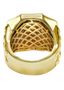 Mens Gold Plated Pinky Ring | 20.7 Grams