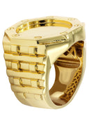 Mens Gold Plated Pinky Ring | 20.7 Grams