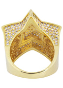 Gold Plated Star Ring | 11.4 Grams