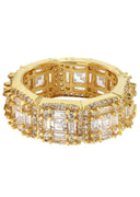 Gold Plated Eternity Ring | 6.8 Grams