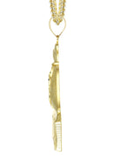 10K Yellow Gold Franco Chain & Gold Money Bag Pendant | Appx. 21.6 Grams