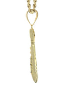 10K Yellow Gold Rope Chain & Gold Money Bag Pendant | Appx. 16.4 Grams