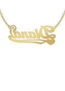 Ladies Plain Name Plate Necklace | Appx. 7.2 Grams
