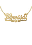 Ladies Diamond Cut Name Plate Necklace | Appx. 7 Grams
